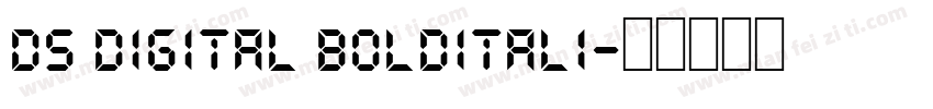 ds digital bolditali字体转换